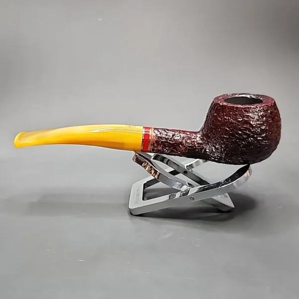 Savinelli 2024 Saint Nicholas 315 KS Rusticated Prince Briar Pipe, 6mm, New - Image 6