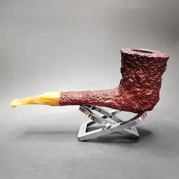 Savinelli Estella Rusticated Freehand Zulu Estate Briar Pipe, Unsmoked - Image 6