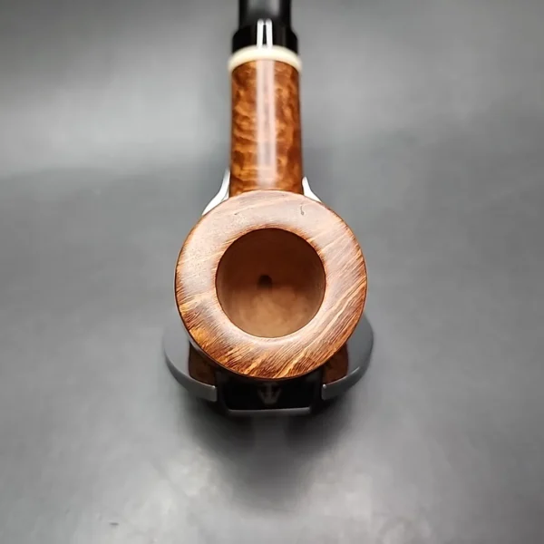 Preston Rogers Partially Rusticated Danish Billiard Handmade Briar Pipe, New - Image 6