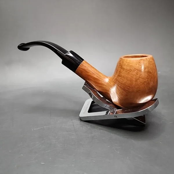 Roma Smooth Bent Apple Estate Briar Pipe, Unsmoked - Image 6