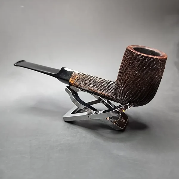 Sasieni Four Dot Rustic Perth Estate Briar Pipe, English Estates - Image 6