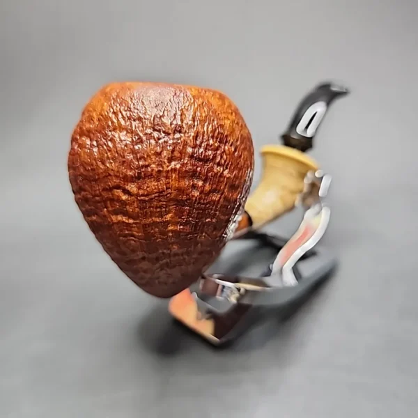 Doctor's Pipes Flash Grade Sandblasted Acorn Handmade Briar Pipe, New - Image 6