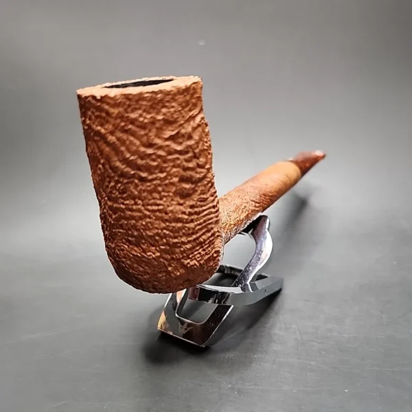 JT Cooke 2002 Magnum Sandblasted Stack Estate Briar Pipe, Unsmoked - Image 6