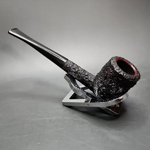 Darnell Old Briar 375 Rusticated Straight Billiard Estate Briar Pipe, Unsmoked - Image 6