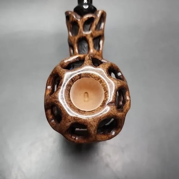 Moonlight Lotus Handmade Briar Pipe, New - Image 6