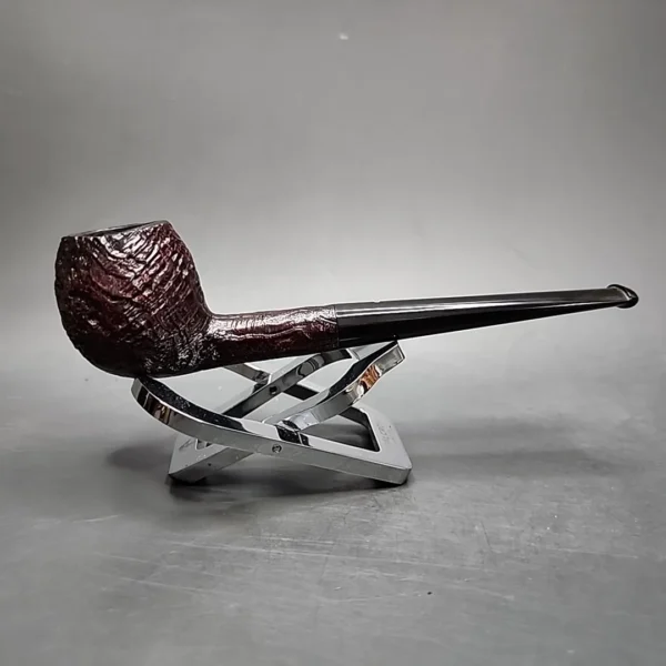 1933 Patent Era Dunhill Shell 112 Sandblasted Apple Estate Briar Pipe, English Estates - Image 6