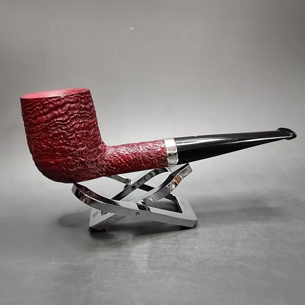 2008 Dunhill Ruby Bark 5103 Sandblasted Billiard Estate Briar Pipe, English Estates - Image 6