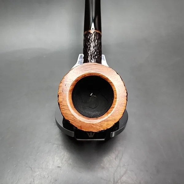Savinelli Oscar Aged Briar 115 KS Rusticated Pot Estate Briar Pipe, Italian Estates - Image 7