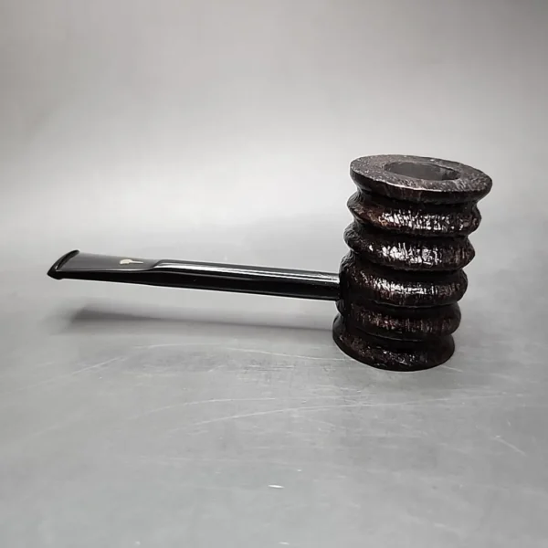 Mastro Geppetto Rusticated Poker Estate Briar Pipe, Unsmoked - Image 7