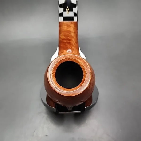 Savinelli Pulcinella 645 KS Smooth Bent Brandy Briar Pipe, 6mm - Image 7