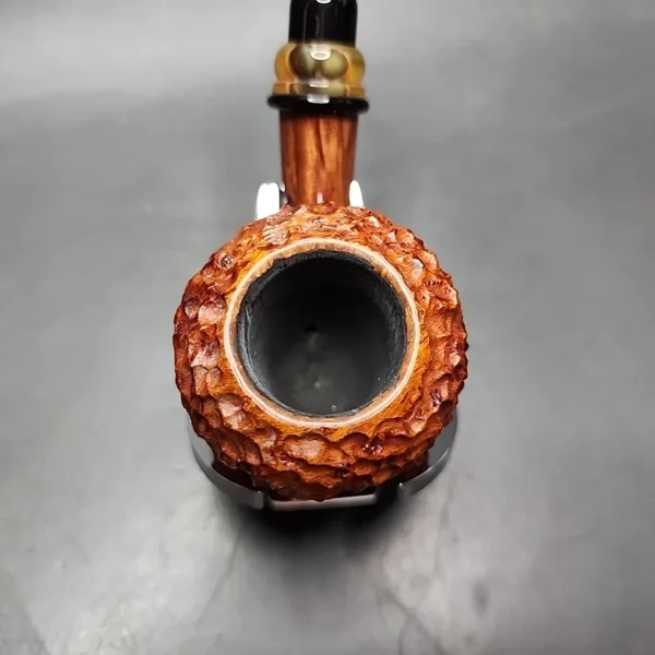 Neerup Classic Rusticated Strawberry Sitter Estate Briar Pipe, Unsmoked - Image 7