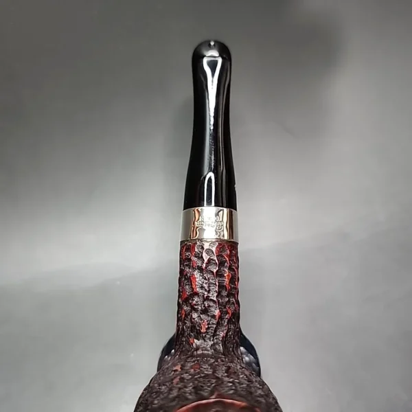 2016 Peterson House Pipe Rusticated Billiard Estate Briar Pipe, Irish Estates - Image 7