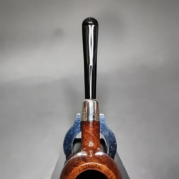 Pre-2003 Peterson Silver Mounted Army 407 Smooth Prince Estate Briar Pipe, Irish Estates - Image 7