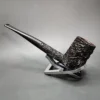 Darnell Aged Briar Rusticated Straight Billiard Estate Briar Pipe, Unsmoked - Image 7