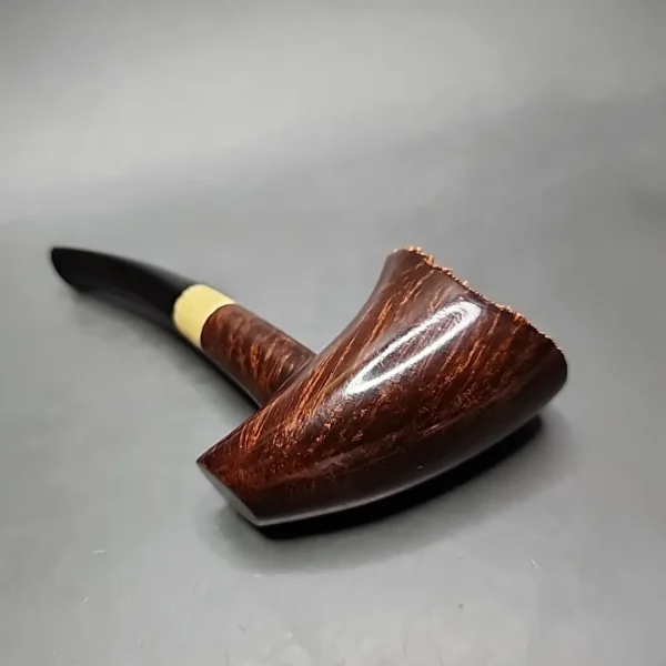 Pipe Tristan Smooth Drunken Poker Sitter Handmade Briar Pipe, New - Image 7