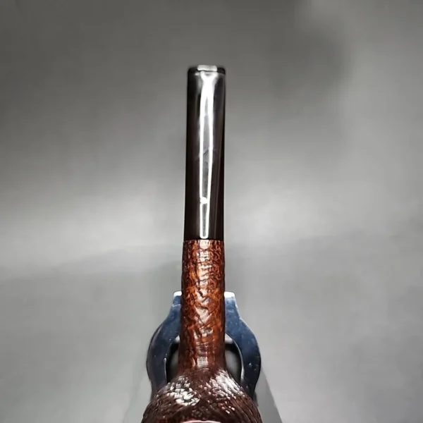 1956 Dunhill Shell K 4S Sandblasted Apple Estate Briar Pipe, English Estates - Image 7