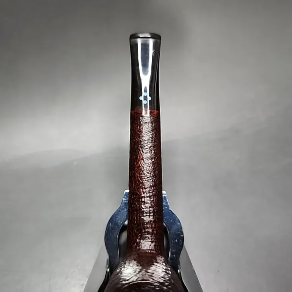 Sasieni 4 Dot Ruff Root Dark Sandblasted Canadian Estate Briar Pipe, French Estates - Image 7