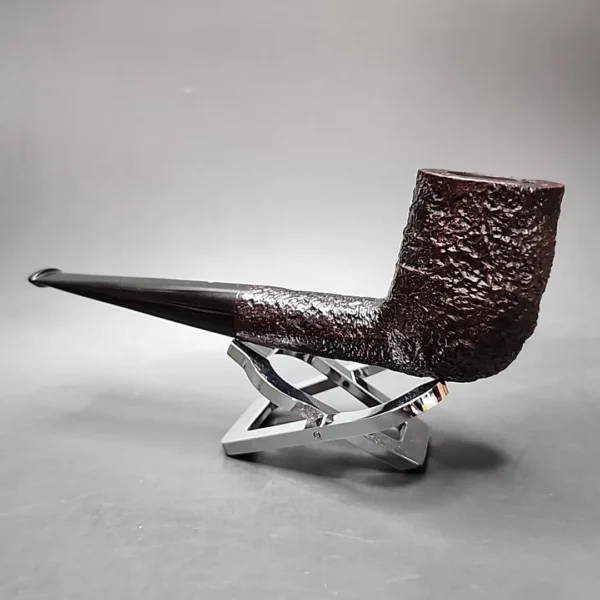 1960 Dunhill Shell ODA 835 Sandblasted Billiard Estate Briar Pipe, English Estates - Image 7