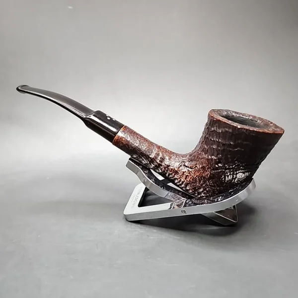 Sasieni 4 Dot Ruff Root Dark 7 Sandblasted Dublin Estate Briar Pipe, English Estates - Image 7