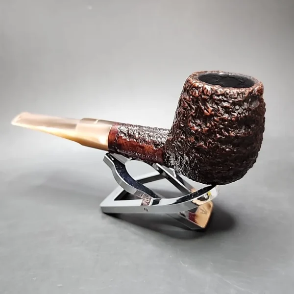 Caminetto Business 121 Rusticated Brandy Estate Briar Pipe, Italian Estates - Image 7