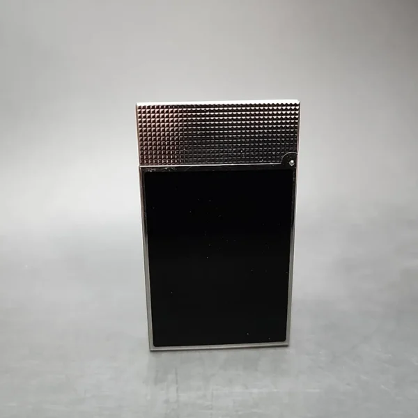 S.T. Dupont Line 2 Natural Black Lacquer Lighter with Palladium Finish - Image 7