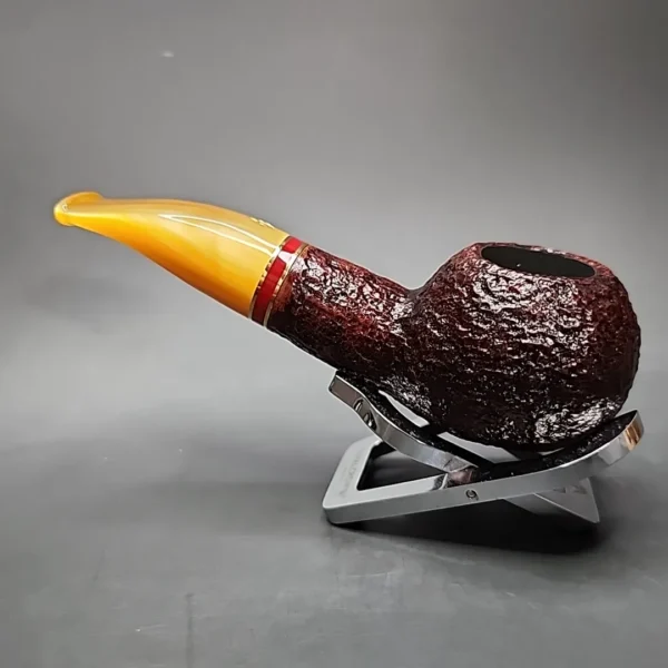 Savinelli 2024 Saint Nicholas 320 KS Rusticated Author Briar Pipe, 6mm, New - Image 7