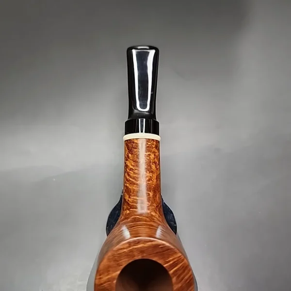 Preston Rogers Partially Rusticated Danish Billiard Handmade Briar Pipe, New - Image 7