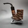 Oom Paul Sitter Rusticated Estate Briar Pipe, Italian Estates - Image 7