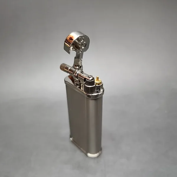 Kiribi Kabuto Silver Satin Pipe Lighter, New - Image 7