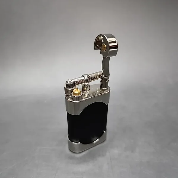 Kiribi Mikazuki Short Matte Black Pipe Lighter, New - Image 7
