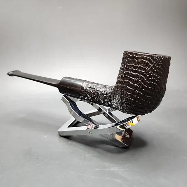 2002 Dunhill Ring Grain 4203 Saddle Billiard Estate Briar Pipe, English Estates - Image 7