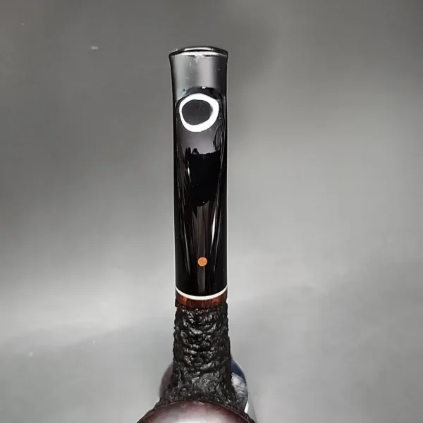 2001 Steve Weiner XL Rusticated Bent Dublin Estate Briar Pipe, American Estates - Image 7