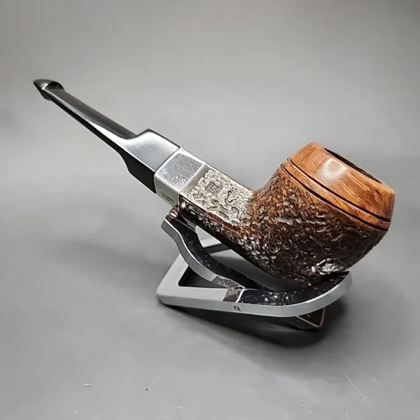Peterson Kildare Partially Rusticated Bulldog Estate Briar Pipe, Irish Estates - Image 7