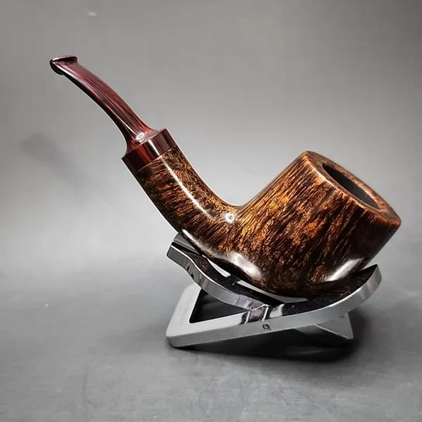 SederCraft by Kraig Sederquist 2023 Smooth Bent Pot Estate Briar Pipe, American Estates - Image 7