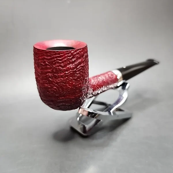 2008 Dunhill Ruby Bark 5103 Sandblasted Billiard Estate Briar Pipe, English Estates - Image 7