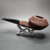 JT Cooke Large Sandblasted Squat Bulldog Estate Briar Pipe, American Estates - Image 8