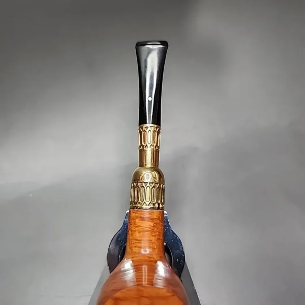 1980 Dunhill 51033 18k Gold Spigot Billiard Estate Briar Pipe, Unsmoked - Image 8