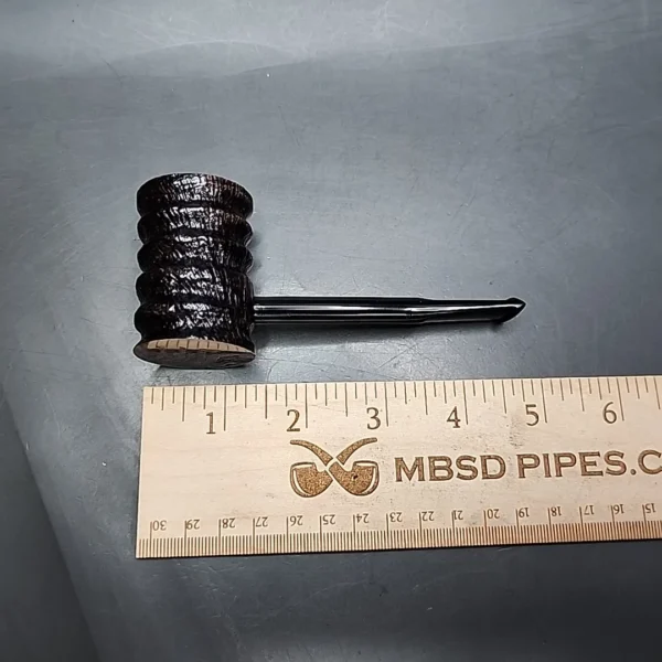 Mastro Geppetto Rusticated Poker Estate Briar Pipe, Unsmoked - Image 8