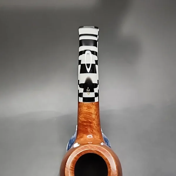Savinelli Pulcinella 645 KS Smooth Bent Brandy Briar Pipe, 6mm - Image 8