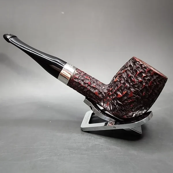 2016 Peterson House Pipe Rusticated Billiard Estate Briar Pipe, Irish Estates - Image 8
