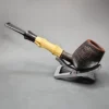 Ernie Markle Sandblasted Bamboo Lovat Estate Briar Pipe, American Estates - Image 8