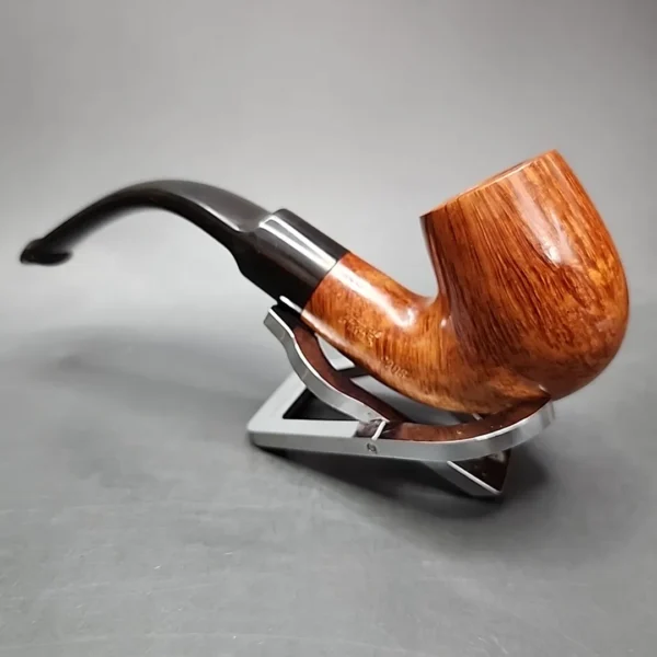 Peterson Straight Grain 220S Smooth Bent Billiard Estate Briar Pipe, Unsmoked - Image 8