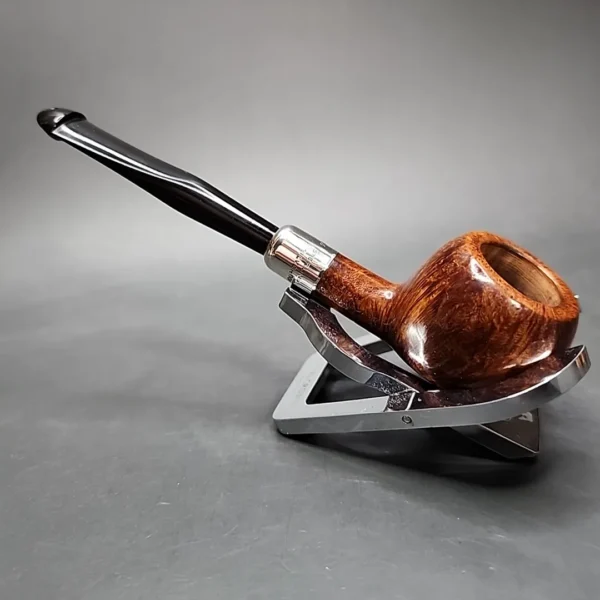 Pre-2003 Peterson Silver Mounted Army 407 Smooth Prince Estate Briar Pipe, Irish Estates - Image 8