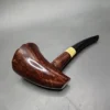 Pipe Tristan Smooth Drunken Poker Sitter Handmade Briar Pipe, New - Image 8