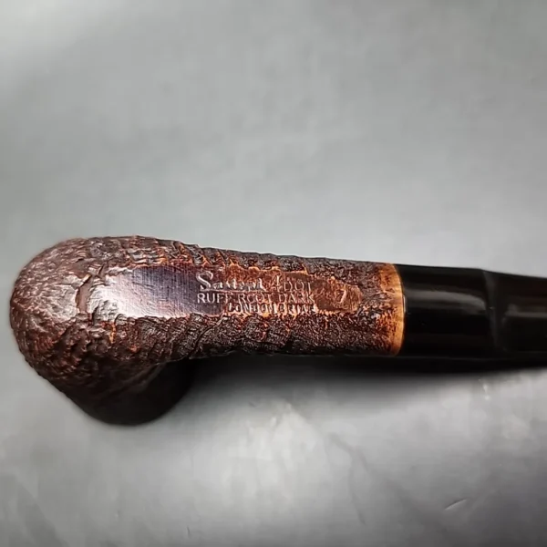 Sasieni 4 Dot Ruff Root Dark 7 Sandblasted Dublin Estate Briar Pipe, English Estates - Image 8
