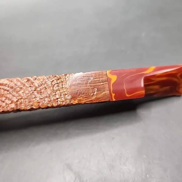 2003 JT Cooke Sandblasted Large Lovat Estate Briar Pipe, American Estates - Image 8