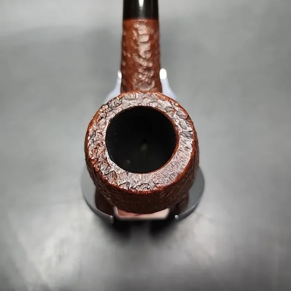 HTL Sandblasted Bent Apple Estate Briar Pipe, English Estates - Image 8
