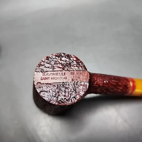 Savinelli 2024 Saint Nicholas 311 KS Rusticated Poker Briar Pipe, 6mm, New - Image 8