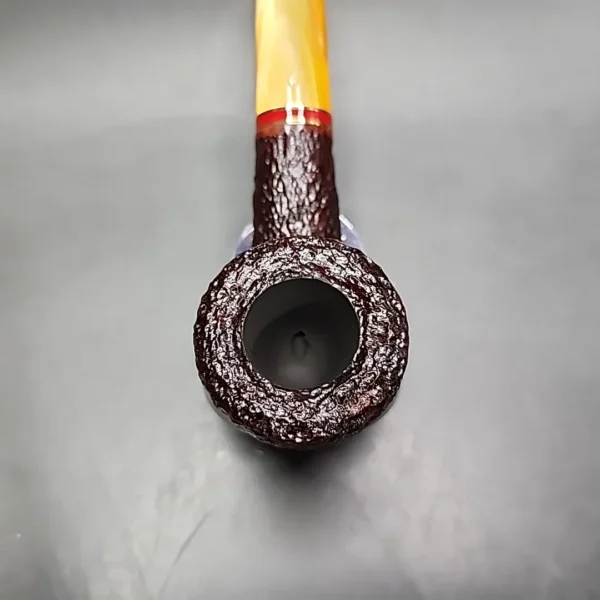 Savinelli 2024 Saint Nicholas 316 KS Rusticated Pot Briar Pipe, 6mm, New - Image 8