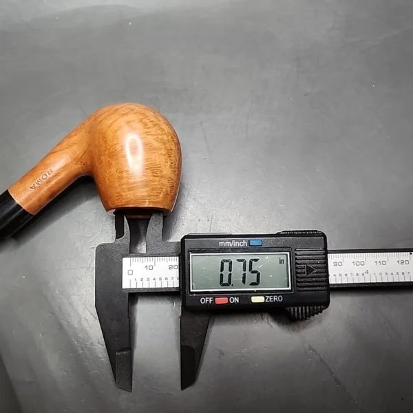 Roma Smooth Bent Apple Estate Briar Pipe, Unsmoked - Image 8